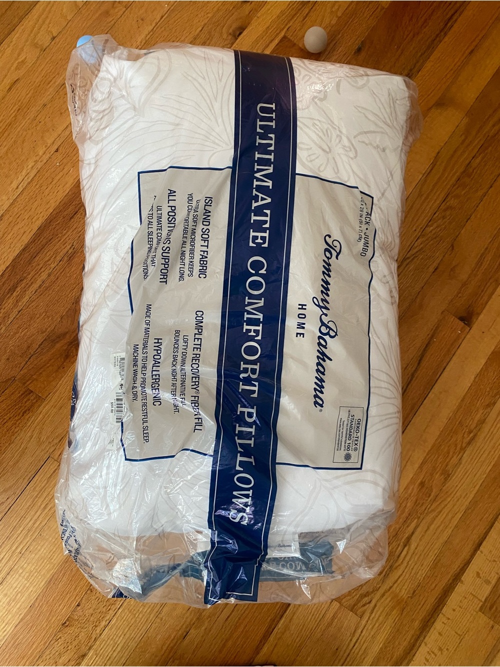 Tommy Bahama White Ultimate Comfort Pillow - Island Soft Fabric